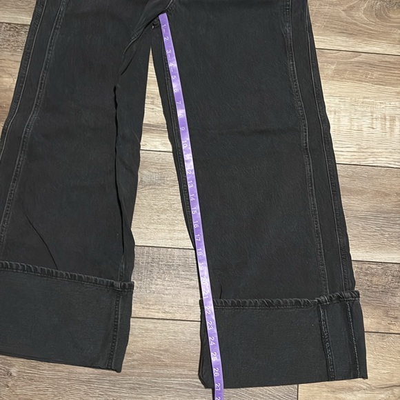 NWT Free People We The Free Final Countdown Cuffed Jeans 27 Black - Picture 11 of 12